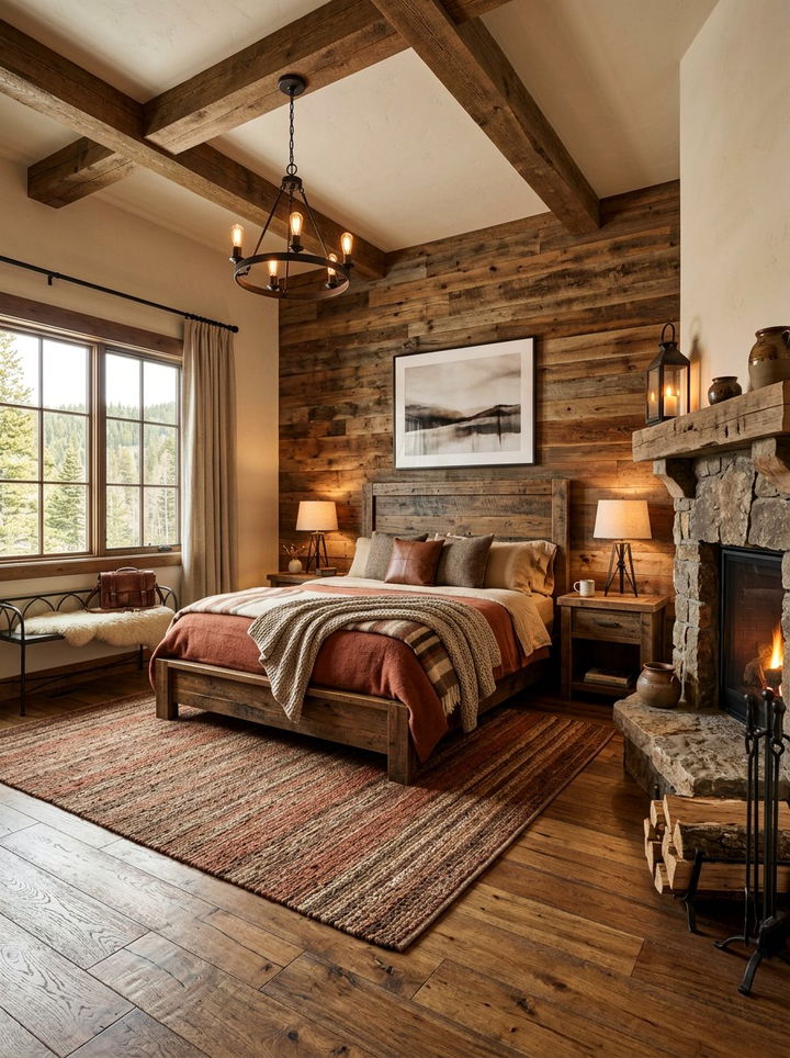 Rustic Wood Bedroom - 30 bedroom styling ideas