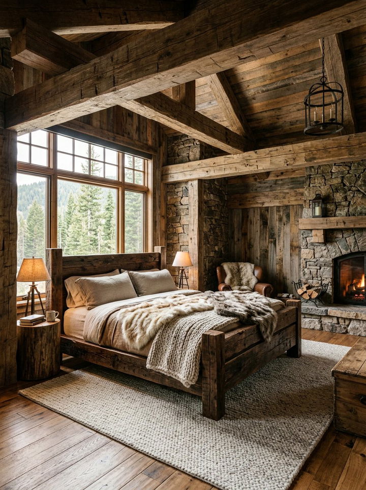 Rustic Wood Bedroom - 30 bedroom transformation ideas