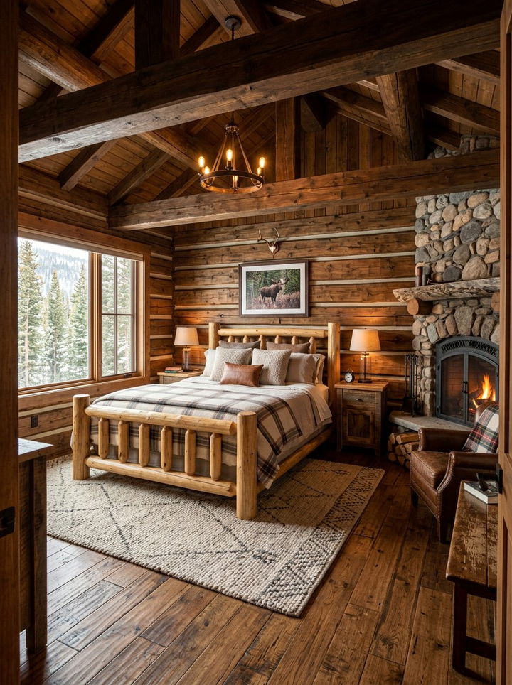 Rustic Wood Bedroom - 30 bedroom vision boards