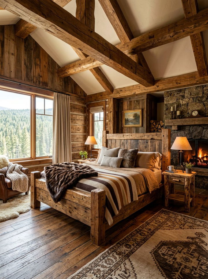 Rustic Wood Bedroom - 30 quick bedroom ideas