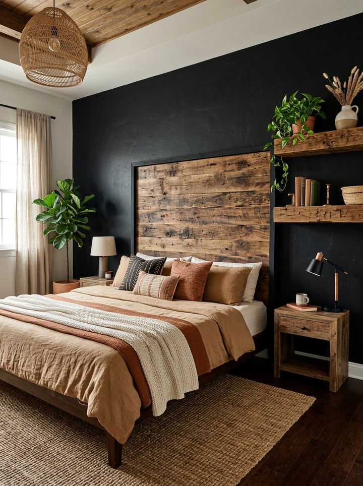30 Unique Bohemian Black Bedroom Ideas for a Bold Modern Look