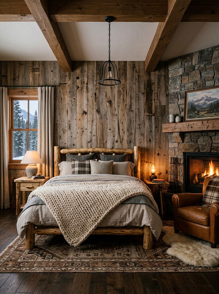 Rustic Wood Plank Wallpaper - 30 bedroom wallpapers