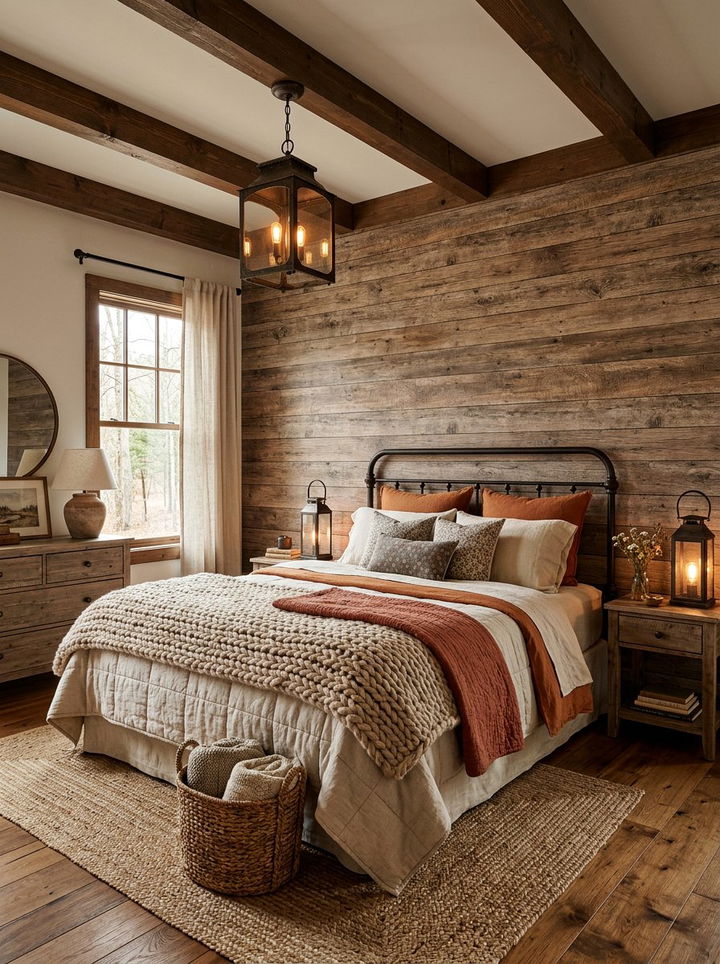 Rustic Wood Plank Wallpaper - 30 bedroom peel and stick wallpapers