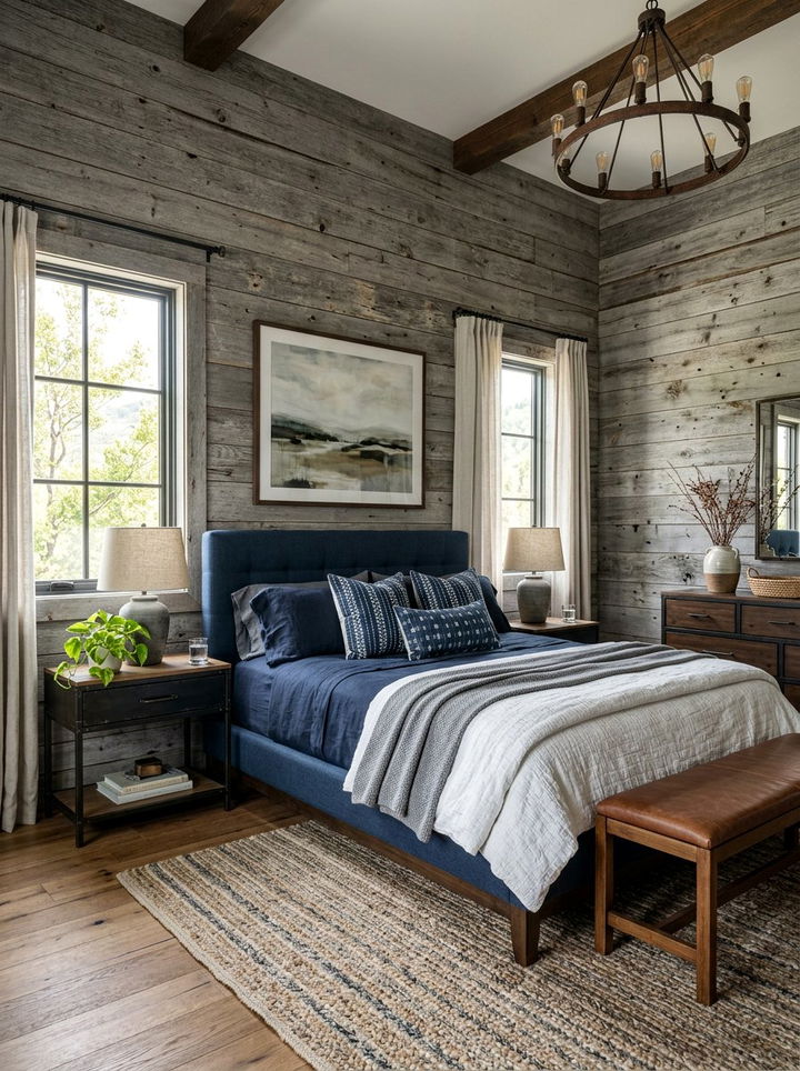 Rustic Wood Plank Walls - 30 pirate bedroom ideas