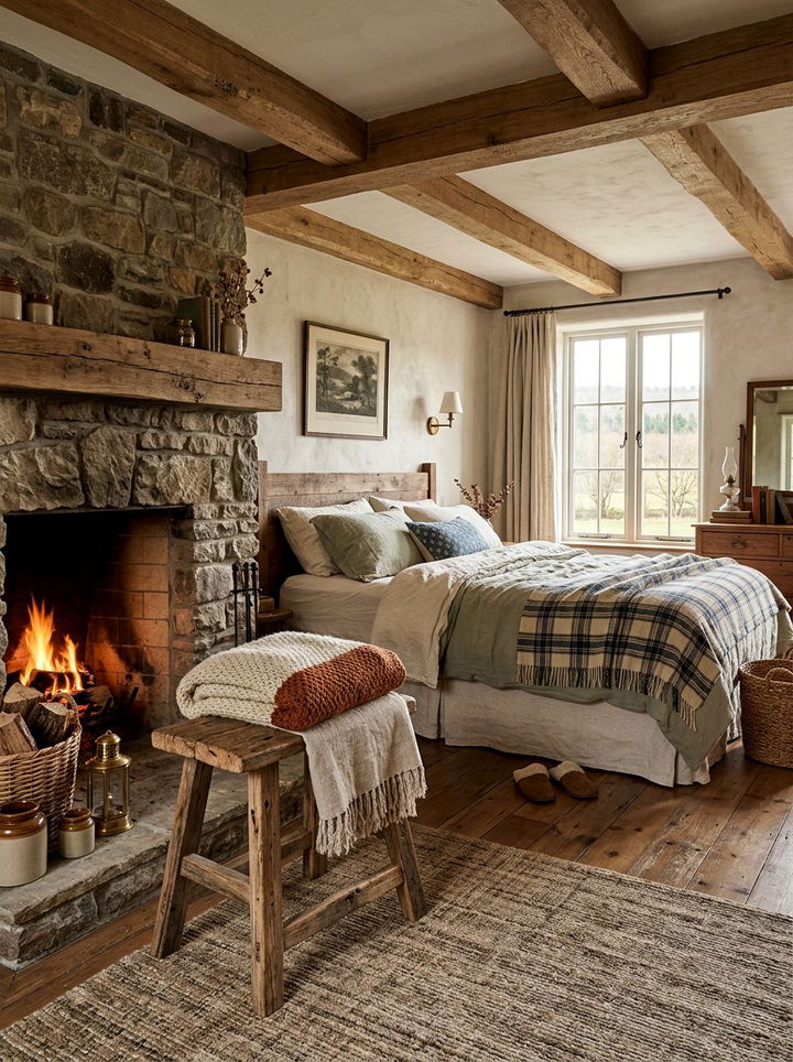 Rustic Wood Stool - 30 bedroom stools