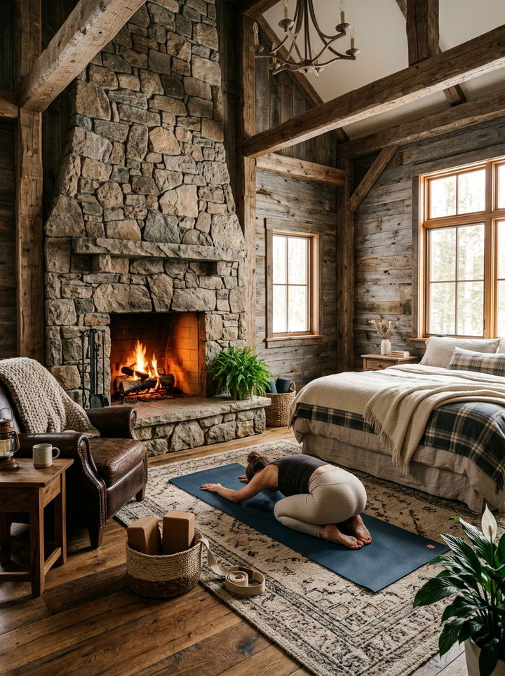 Rustic Yoga Bedroom - 30 yoga bedroom ideas