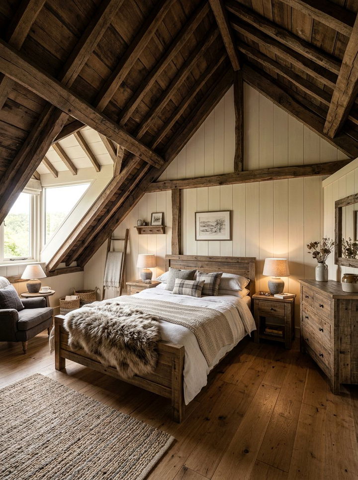 Rustic attic bedroom - 30 bonus room to bedroom ideas