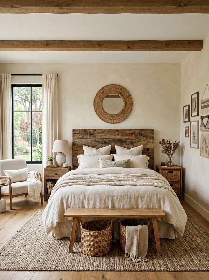 Rustic cream bedroom - 30 contemporary cream bedroom ideas