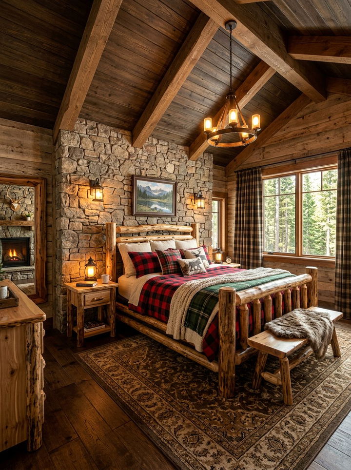 Rustic master bedroom interior - 30 empty nester bedroom ideas