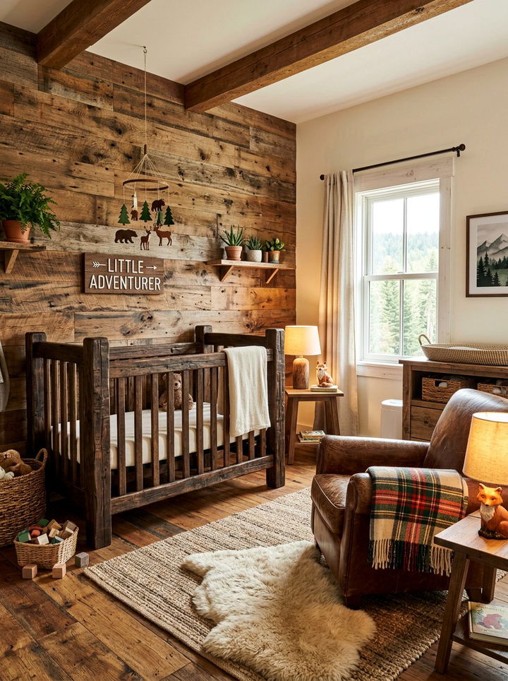 Rustic nursery - 30 baby bedroom ideas