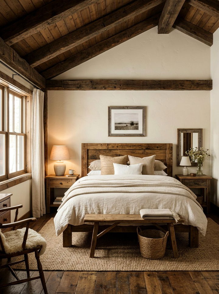 Rustic off white bedroom - 30 off-white bedroom ideas