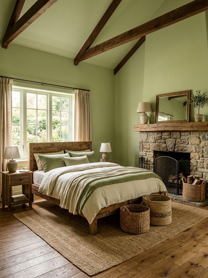 Rustic pistachio bedroom - 30 pistachio bedroom ideas