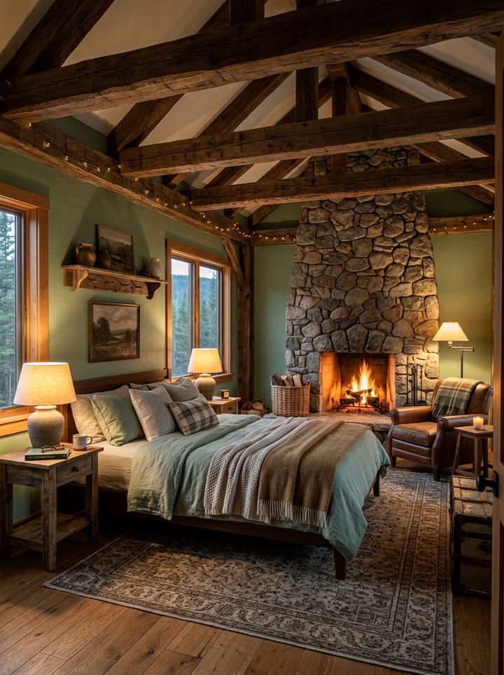 Rustic sage green bedroom - 30 sage bedroom ideas