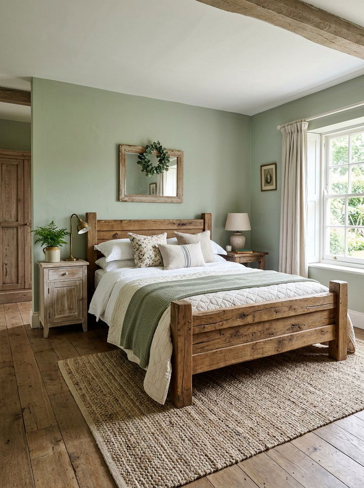Rustic wood shabby chic bedroom - 30 French shabby chic bedroom ideas