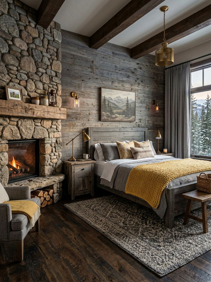 Rustic yellow and gray bedroom - 30 yellow and gray bedroom color combo