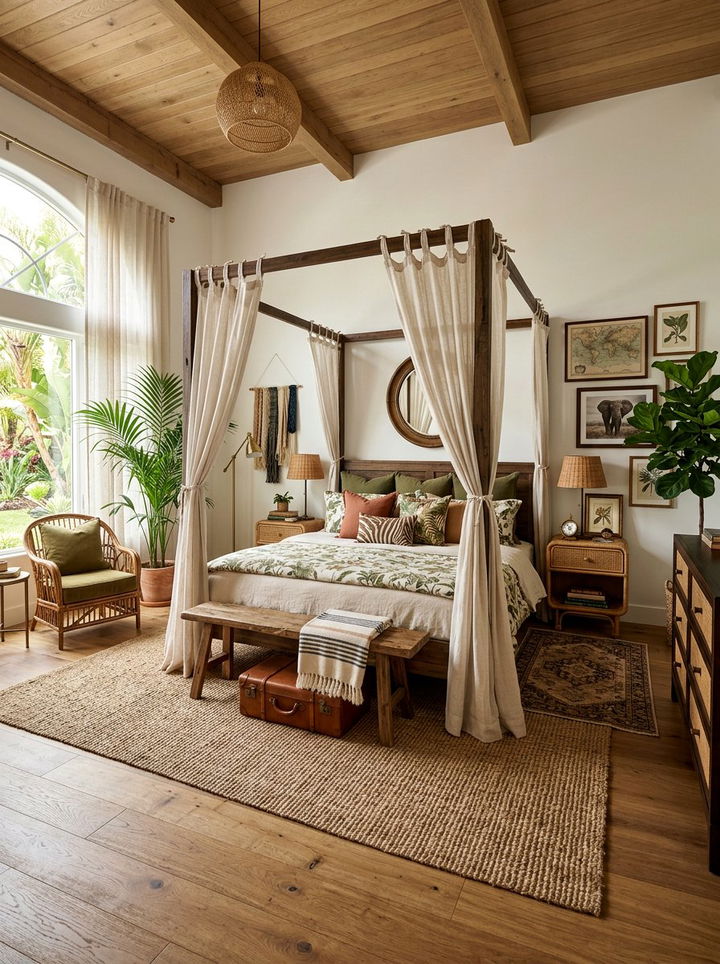 Safari Inspired Decor - 30 travel themed bedroom ideas
