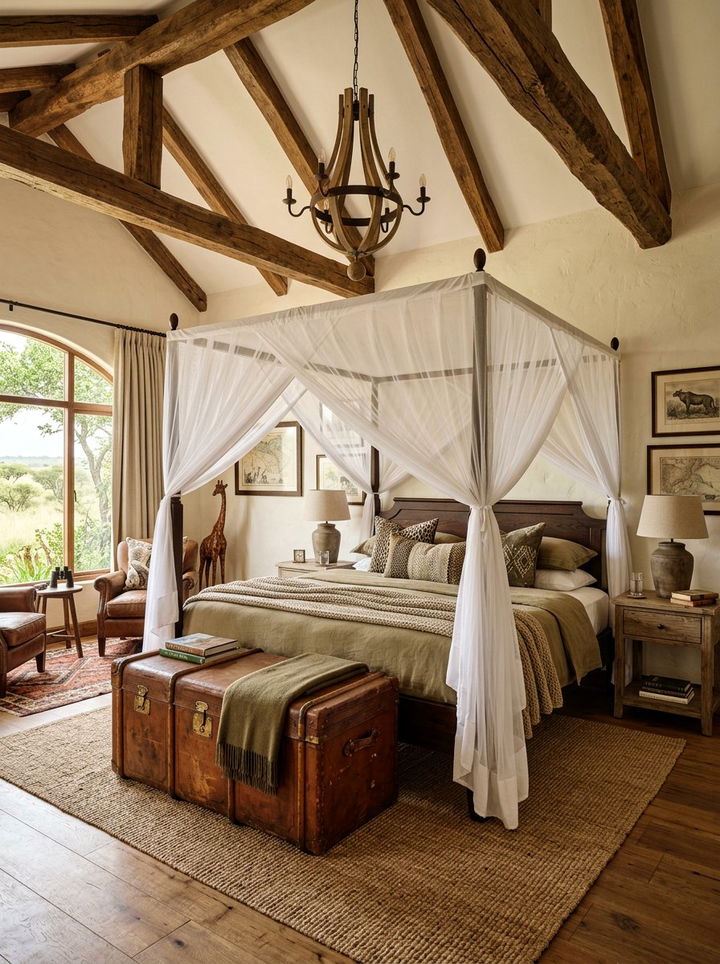 Safari Inspired Master Bedroom - 30 African bedroom ideas