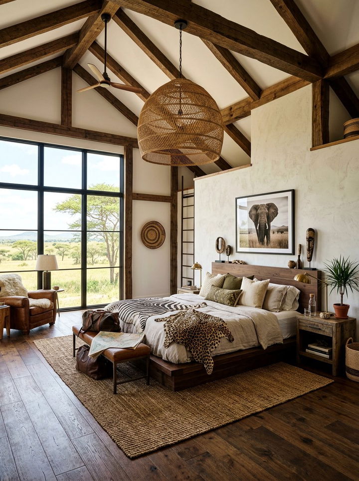 Safari loft bedroom - 30 safari bedroom ideas