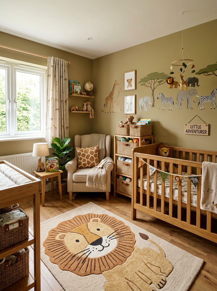 Safari nursery - 30 baby bedroom ideas
