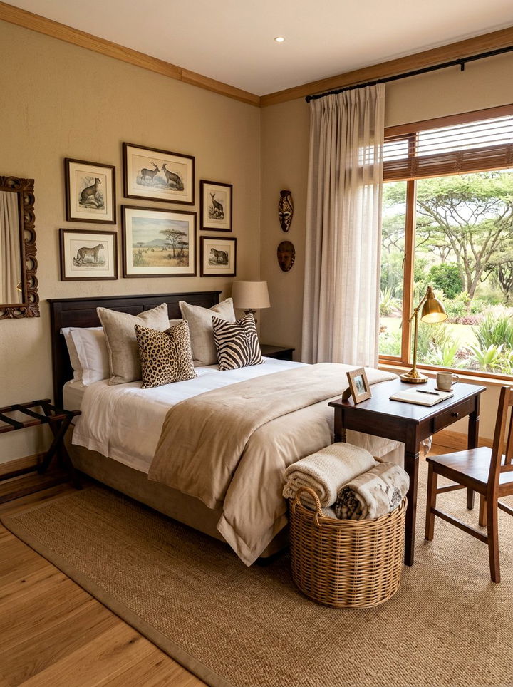 Safari theme guest room - 30 safari bedroom ideas