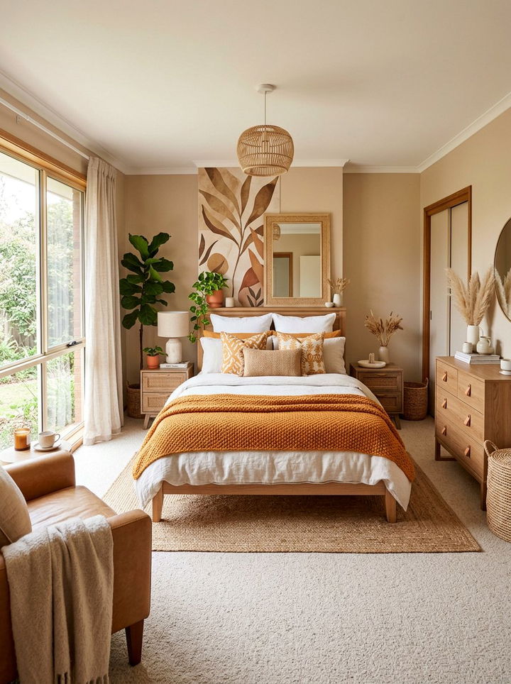 Saffron And Beige Neutral Bedroom - 30 saffron bedroom ideas