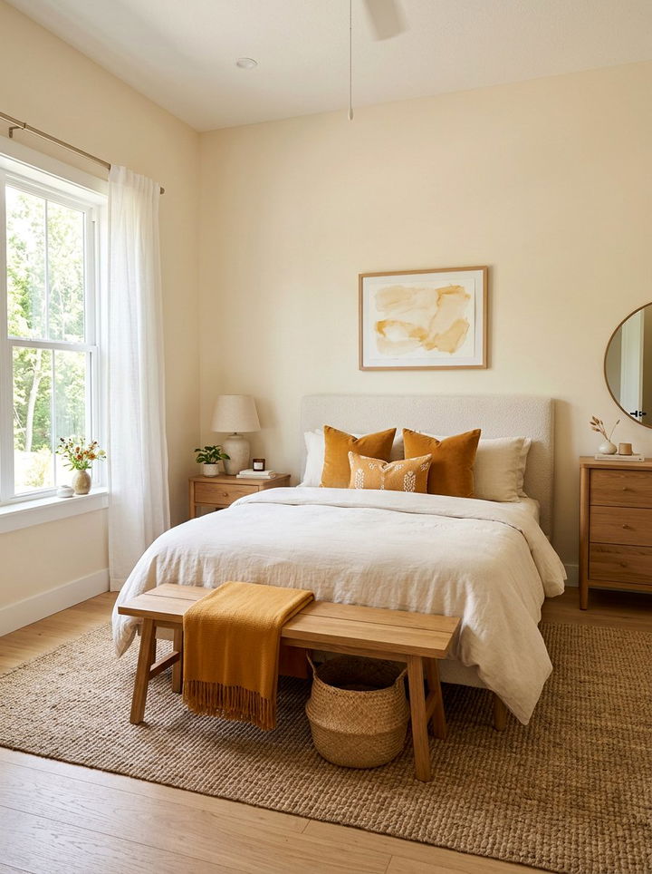 Saffron And Cream Guest Bedroom - 30 saffron bedroom ideas