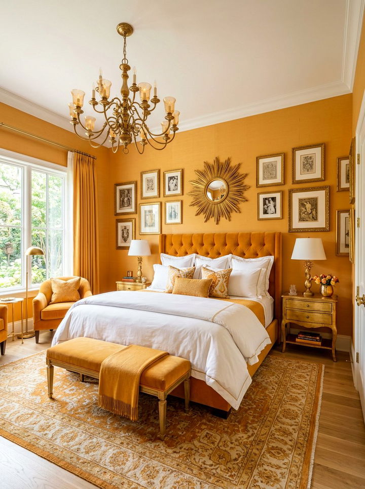 Saffron And Gold Bedroom - 30 saffron bedroom ideas