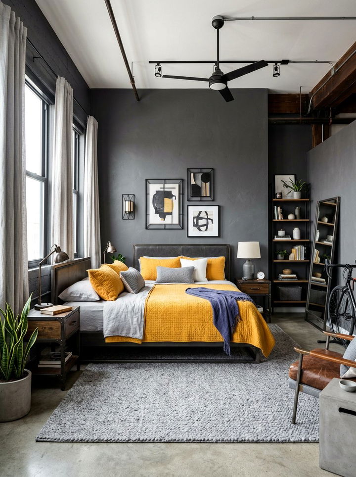 Saffron And Grey Bedroom - 30 saffron bedroom ideas