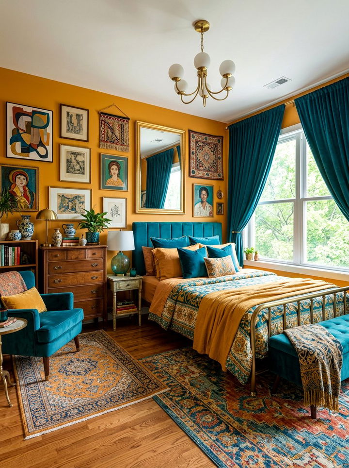 Saffron And Teal Bedroom - 30 saffron bedroom ideas