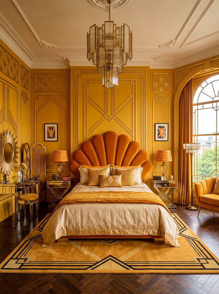 Saffron Art Deco Bedroom - 30 saffron bedroom ideas