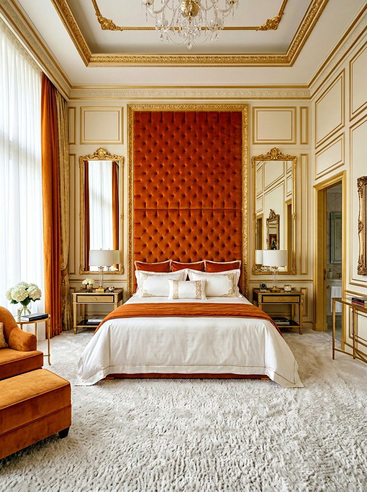 Saffron Velvet Luxury Bedroom - 30 saffron bedroom ideas