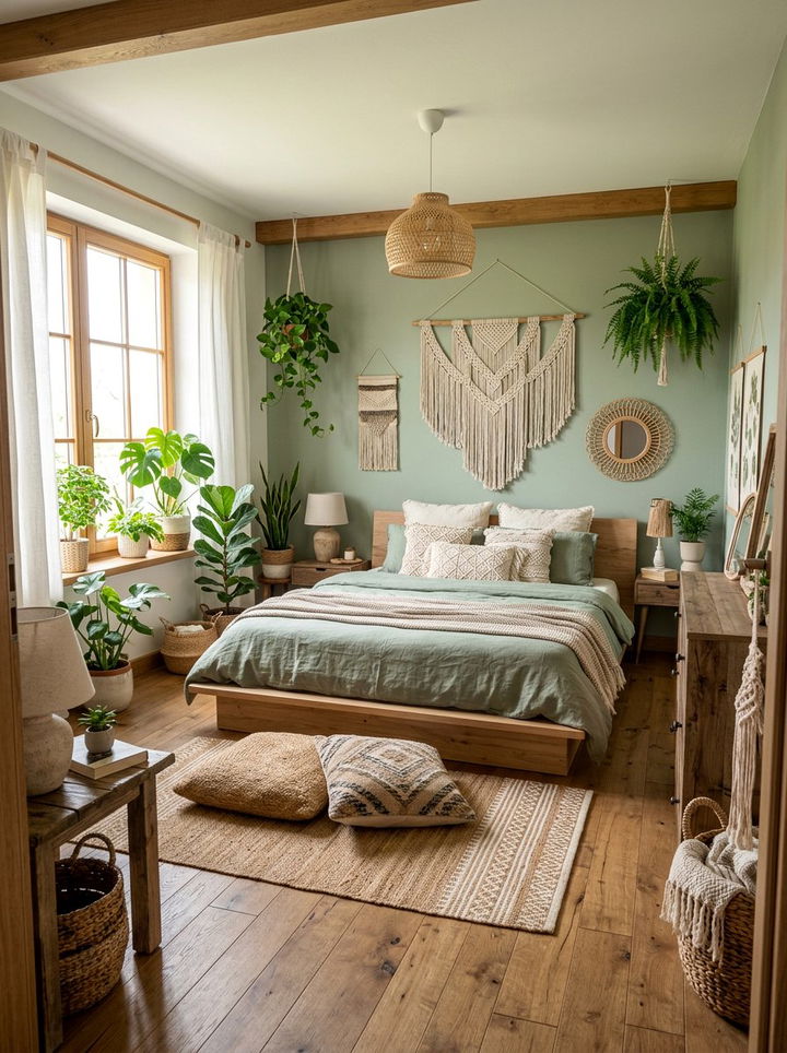 Sage Boho Bedroom - 30 sage bedroom decor ideas
