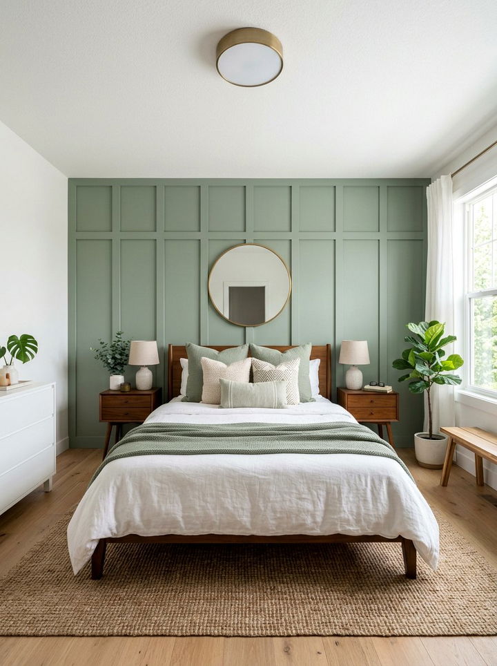 Sage Green Accent Wall Bedroom - 30 sage green bedroom ideas
