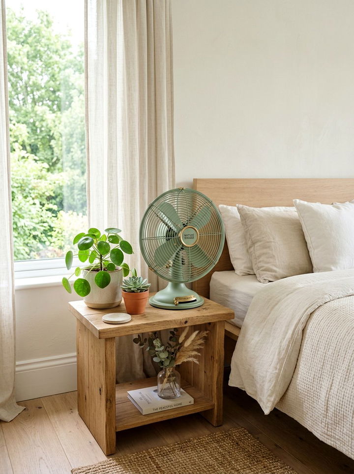 Sage Green Aesthetic Fan - 30 bedroom desk fans