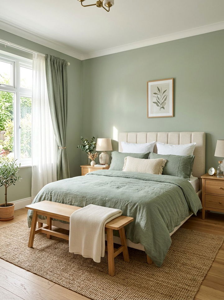 Sage Green And Cream Bedroom - 30 unisex bedroom ideas