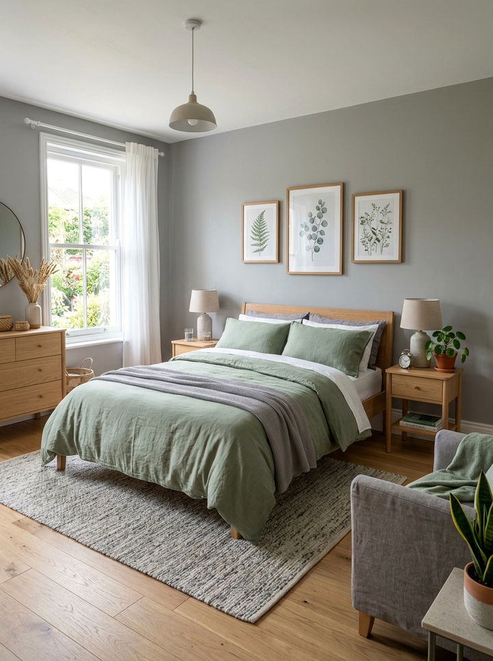 Sage Green And Grey Bedroom - 30 modern grey bedroom ideas