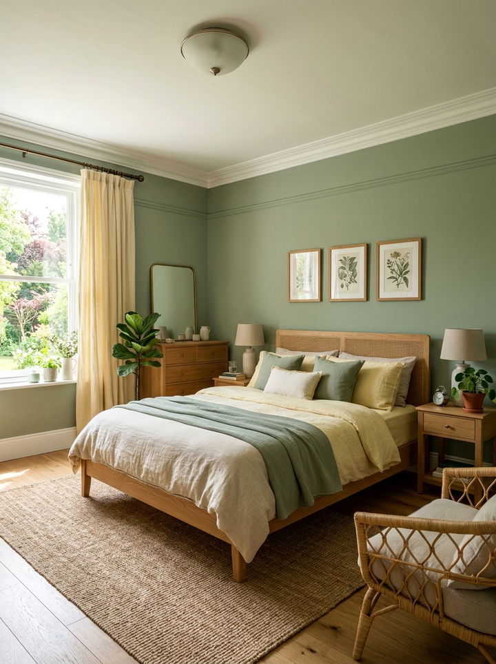 Sage Green And Pale Yellow Bedroom - 30 yellow green bedroom ideas