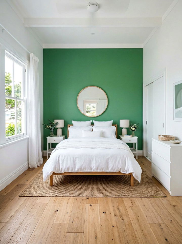 Sage Green And White Bedroom - 30 sage green accent wall bedroom