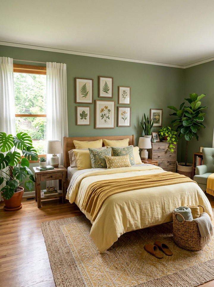 Sage Green And Yellow Bedroom - 30 yellow bedroom decor ideas