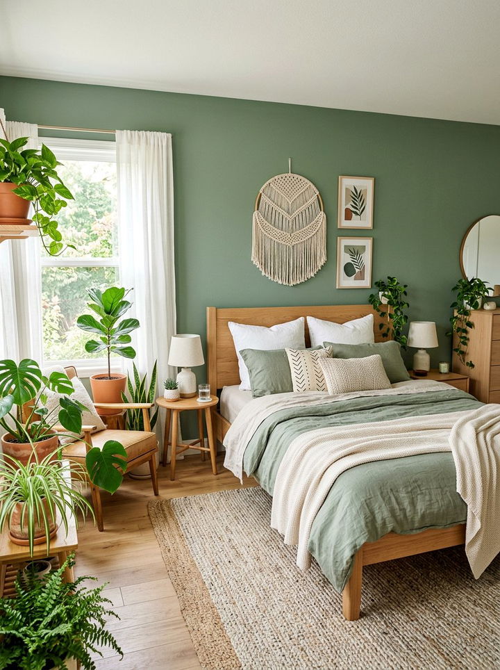 Sage Green Bedroom - 30 bedroom accent color ideas
