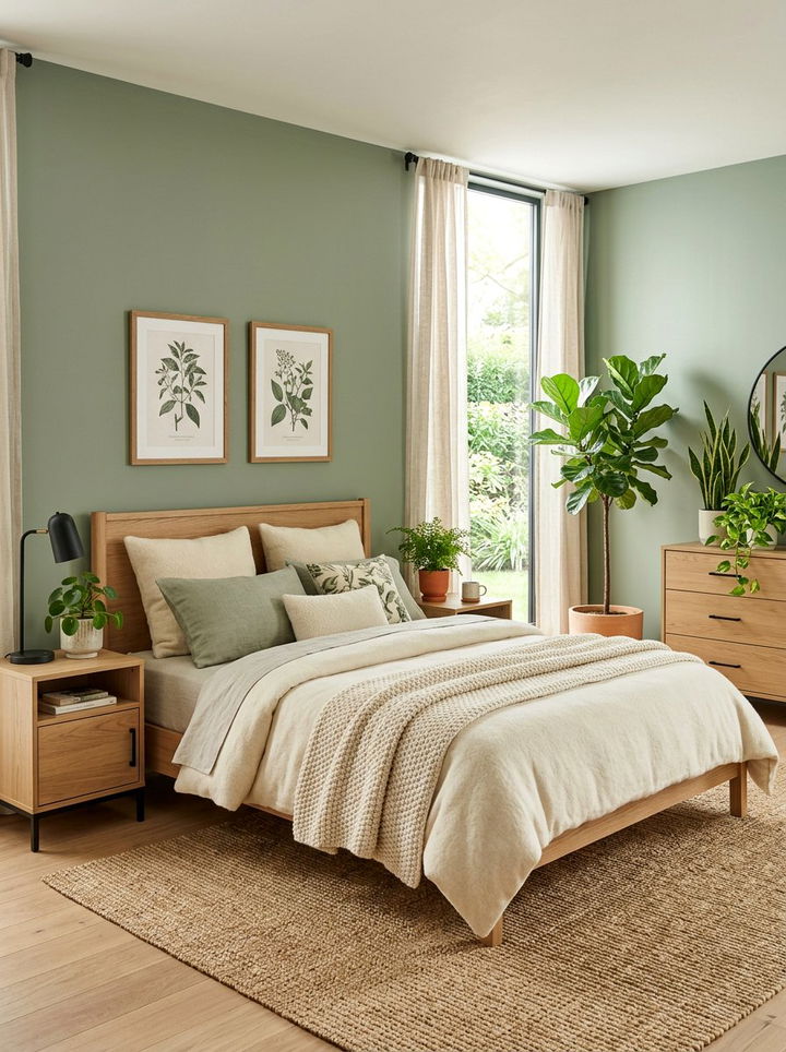 Sage Green Bedroom - 30 cool toned bedroom ideas