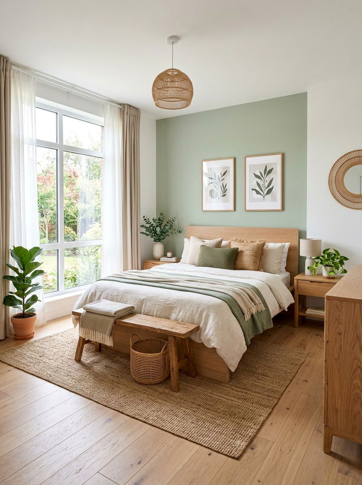 Sage Green Bedroom - 30 earthy bedroom ideas