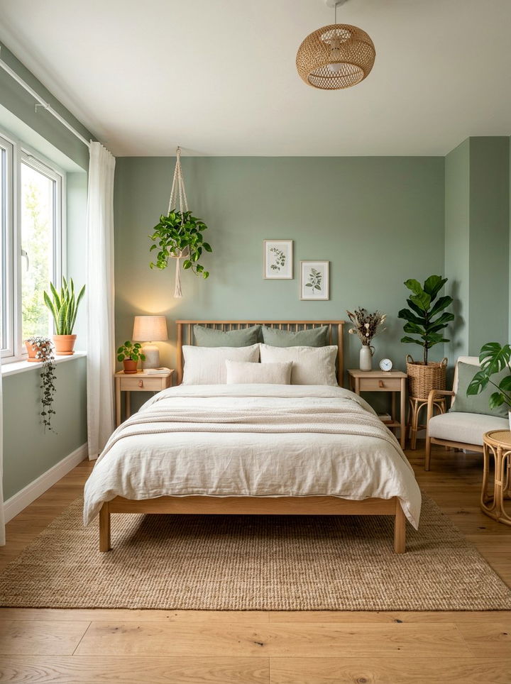 Sage Green Bedroom - 30 light color bedroom ideas