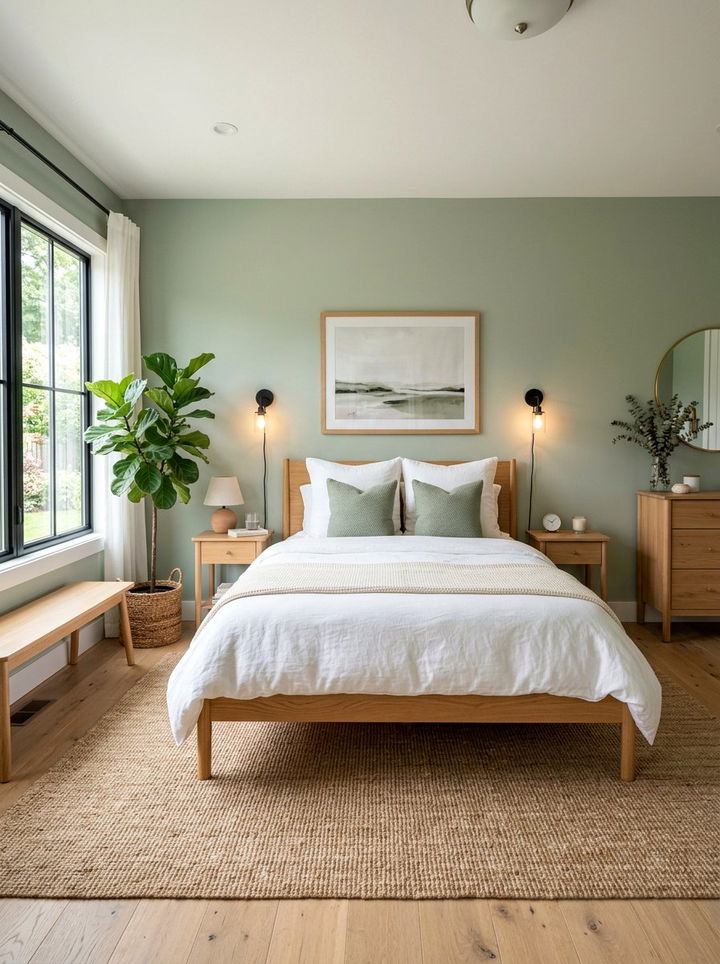 Sage Green Bedroom - 30 pastel green bedroom ideas