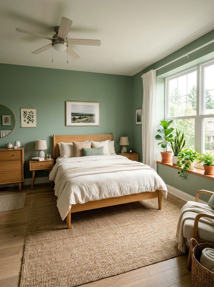 Sage Green Bedroom - 30 peaceful bedroom ideas