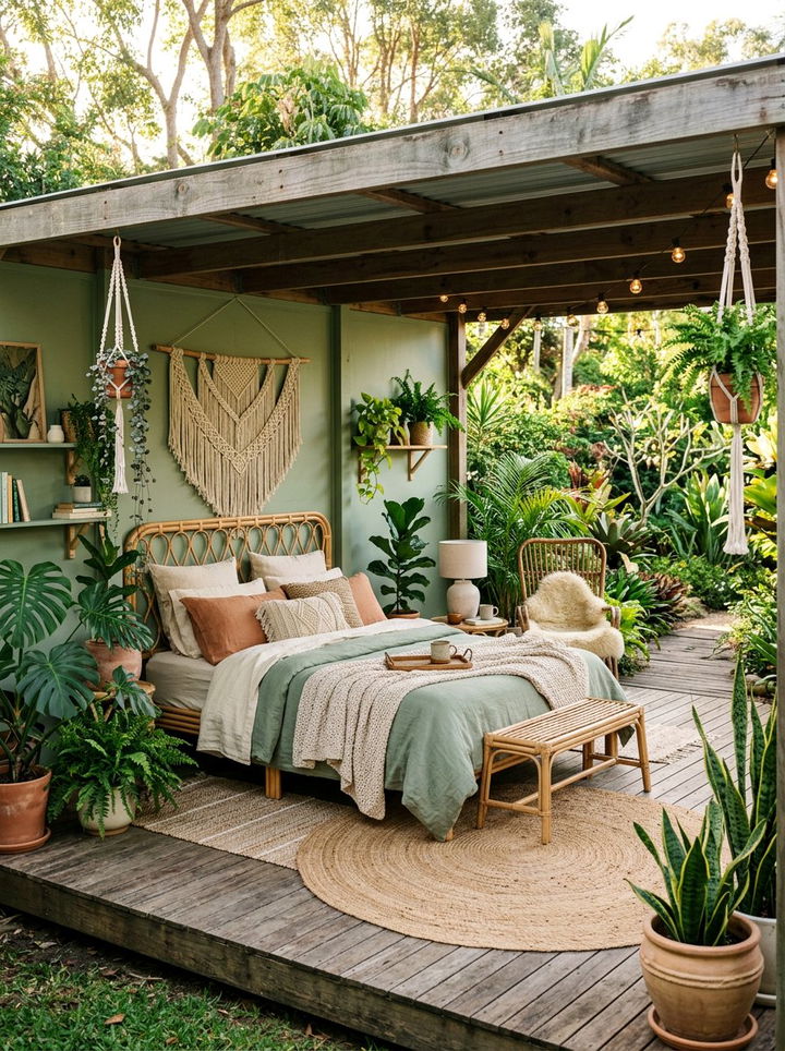 Sage Green Boho Bedroom - 30 sage green bedroom ideas