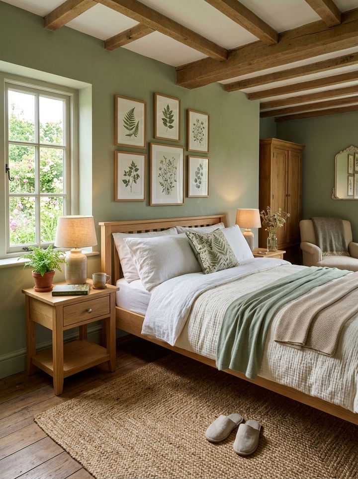 Sage Green Cottage Bedroom - 30 cottage bedroom ideas