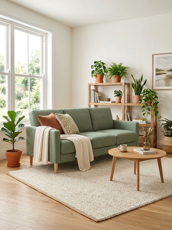 Sage Green Fabric Sofa Bed - 30 bedroom sofa bed ideas