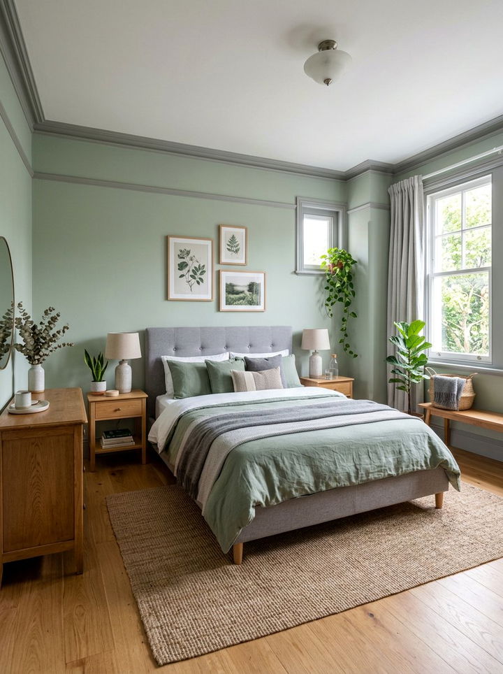 Sage Green Grey Bedroom - 30 grey bedroom design ideas