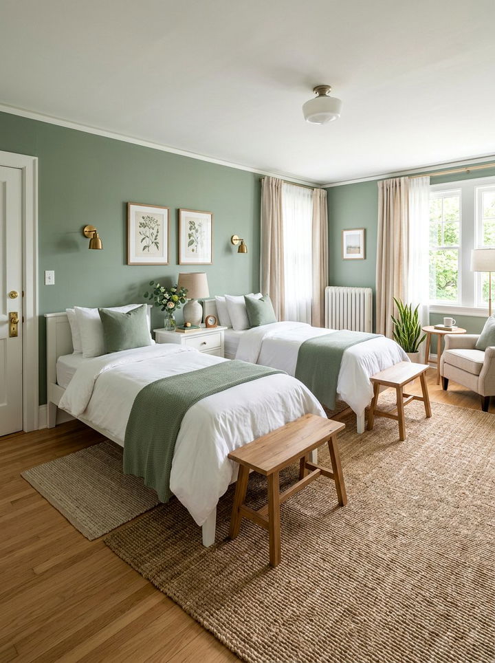 Sage Green Guest Bedroom - 30 sage green bedroom ideas